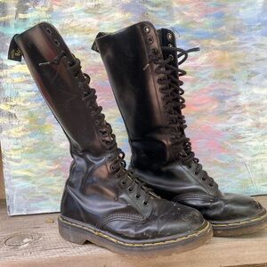 Dr. Martens Black Leather Boots